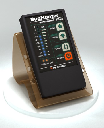 Детектор жучков BugHunter Professional BH-02 Профессиональный индикатор поля - обнаружение всех видов _жучков_ и скрытых видеокамер. Имеет встроенные